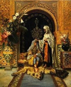 unknow artist Arab or Arabic people and life. Orientalism oil paintings  235